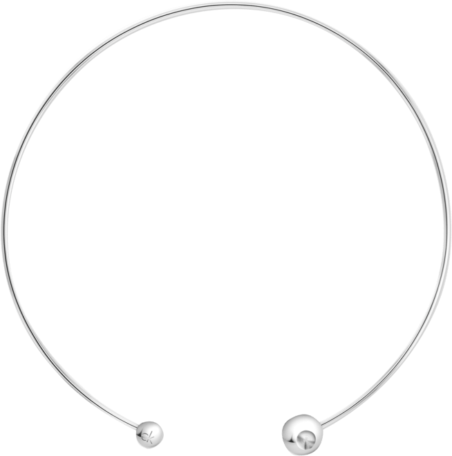 Gold-Tone Stainless Steel Sculptural Bubbles Sculptural Collar Necklace, 15-1/5"