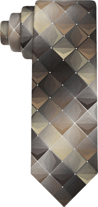 Men's Shadow Grid-Pattern Tie