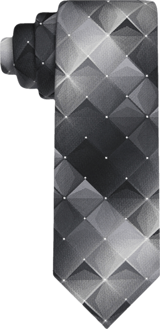 Men's Shadow Grid-Pattern Tie
