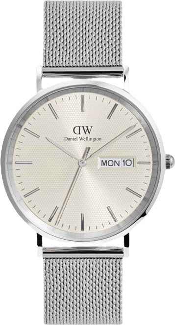 Men's Analog Silver-Tone Stainless Steel Watch, 40mm