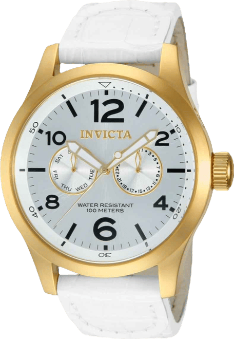 Men's 12174 Specialty Quartz 3 Hand Silver Dial Watch