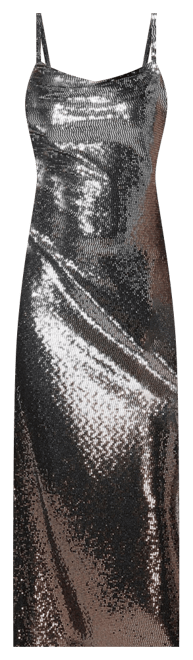 Women's Ombre Sequin Maxi Slip Dress