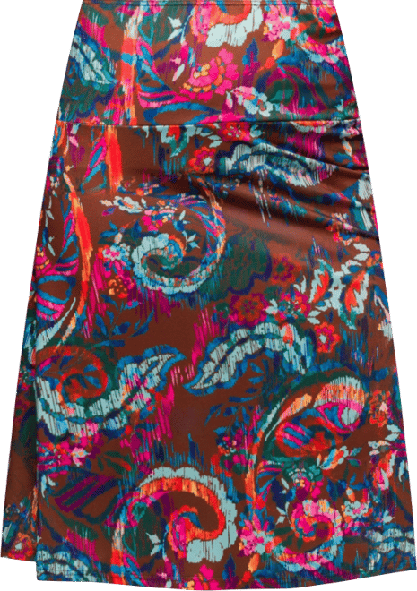 Women's Comfortable Elastic Waist Knee Length Skirt