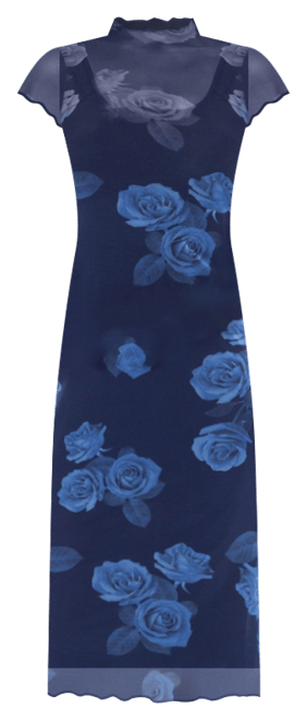 Women's Printed Powermesh T-Shirt Dress