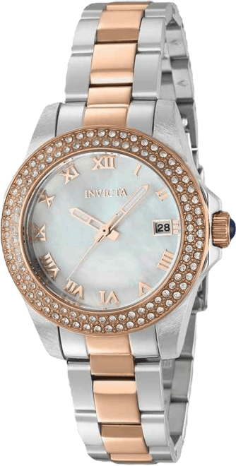 Women's 36076 Angel Quartz 3 Hand White Dial Watch