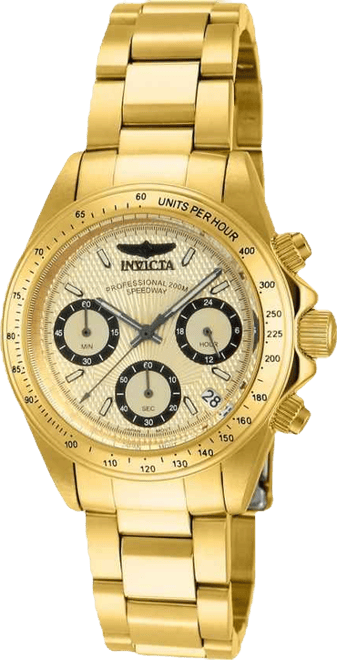 Women's 14931 Speedway Quartz Multifunction Gold Dial Watch