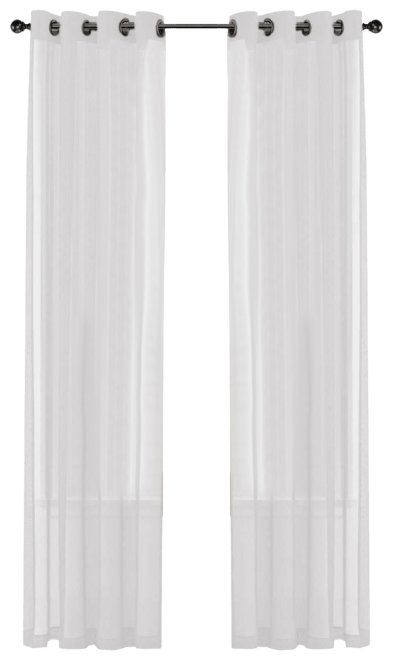 Kate Aurora Basic Home Custom Sheer Voile Grommet Top Window Curtains