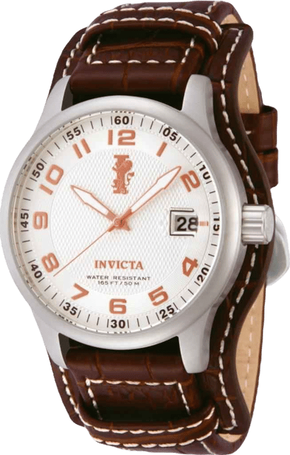 Men's 12552 I-Force Quartz 3 Hand Silver Dial Watch