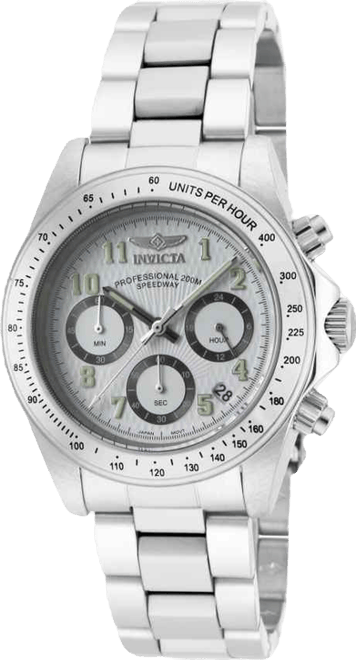 Men's 17023 Speedway Quartz Chronograph White Dial Watch