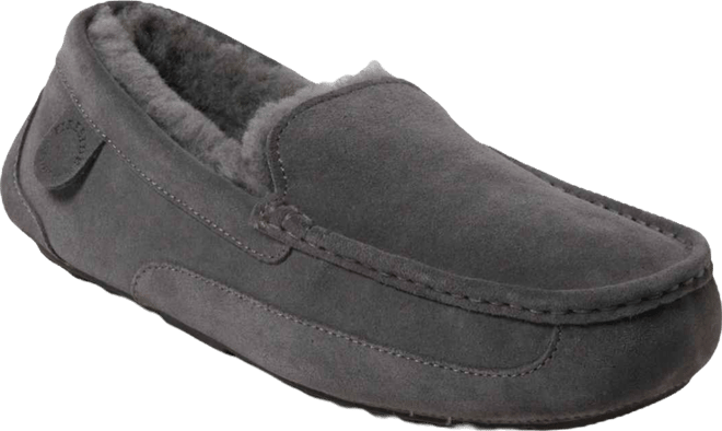 Men's Fireside By Melbourne Genuine Shearling Moccasin Slipper