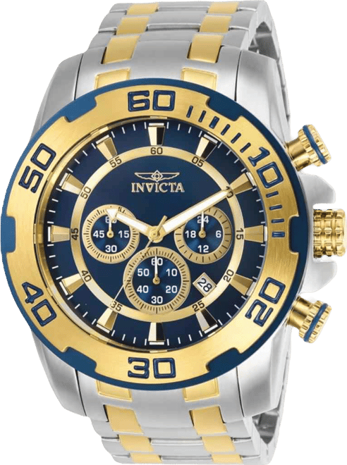Men's 26296 Pro Diver Quartz Chronograph Blue Dial Watch