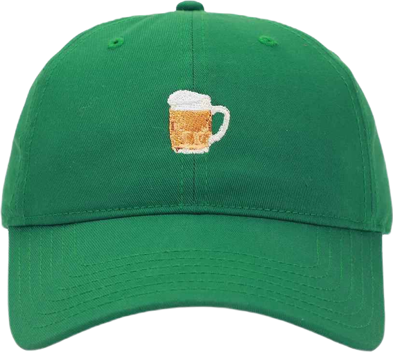 Men's Foaming Stein Adult Green Baseball Hat