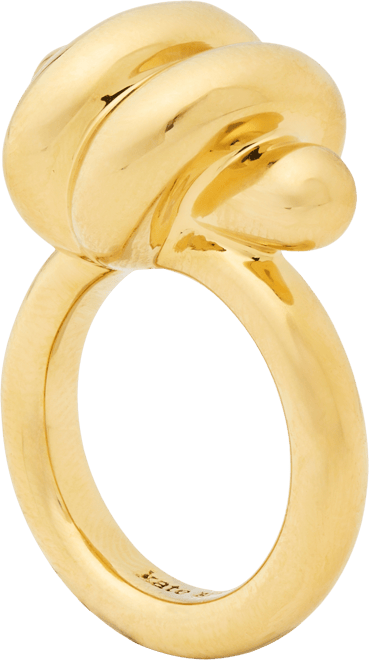 Gold-Tone Knot Statement Ring