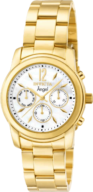 Women's 0465 Angel Quartz Chronograph White Dial Watch