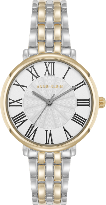 Women's Quartz Round Roman Numeral Two-Tone Metal Alloy Watch, 32mm
