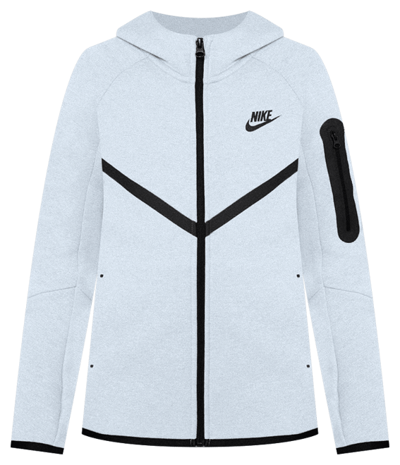 Nike Sportswear Tech Fleece Girls' Full-Zip Hoodie (Extended Size)