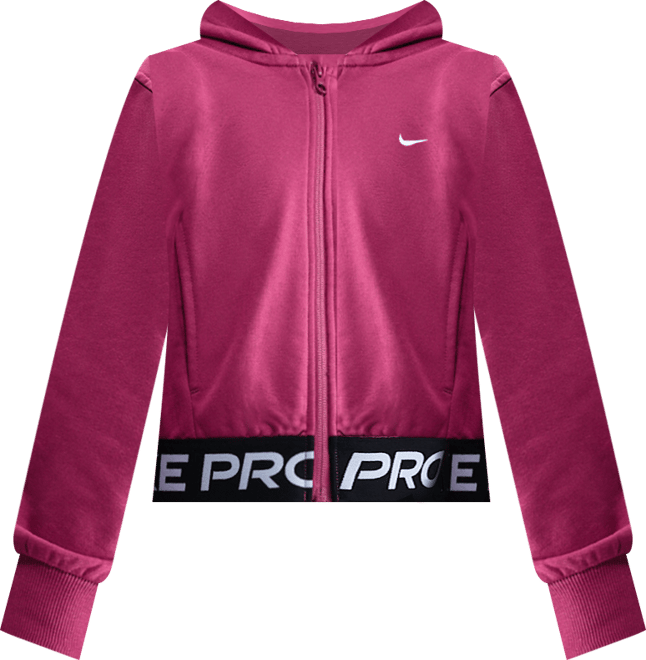 Nike Pro Fleece Big Kids' (Girls') Dri-FIT Full-Zip Hoodie
