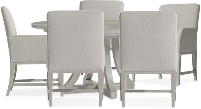 Cornelia 6-Pc. Dining Set (Round Table & 5 Arm Chairs)