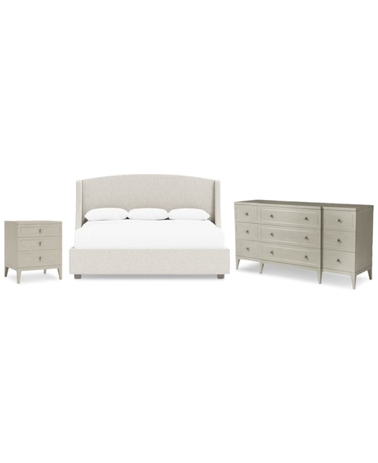 Cornelia 3-Pc. California King Set (Bed, Dresser & 24" Nightstand)