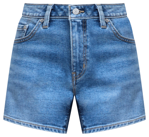 Women's Mid-Rise A-Line Denim Shorts