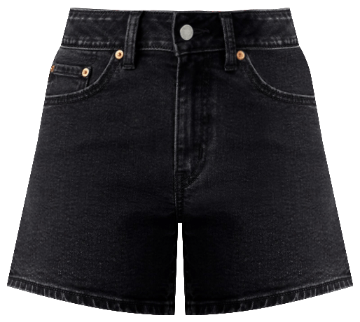 Women's Mid-Rise A-Line Denim Shorts