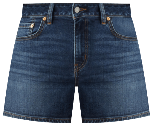 Women's Mid-Rise A-Line Denim Shorts