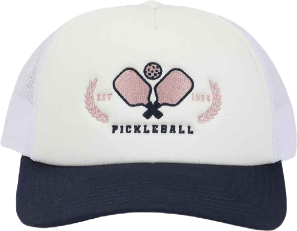 Men's Pickleball Paddles White Foam Trucker Hat