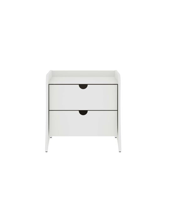 Coney 19.68" Mid-Century Modern 2-Drawer Nightstand