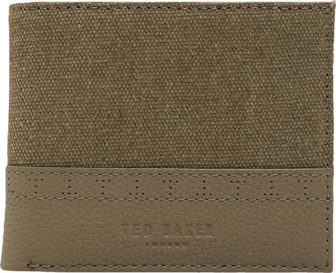 Canvas Olive Leather Wallet