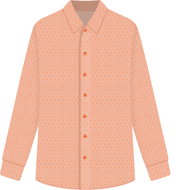 Men's Hexagon Star Dress Shirt