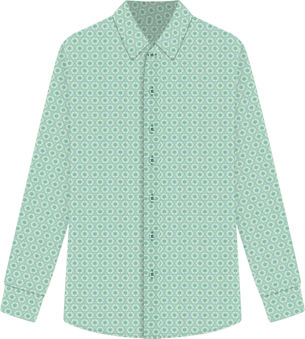 Men's Hexagon Star Dress Shirt