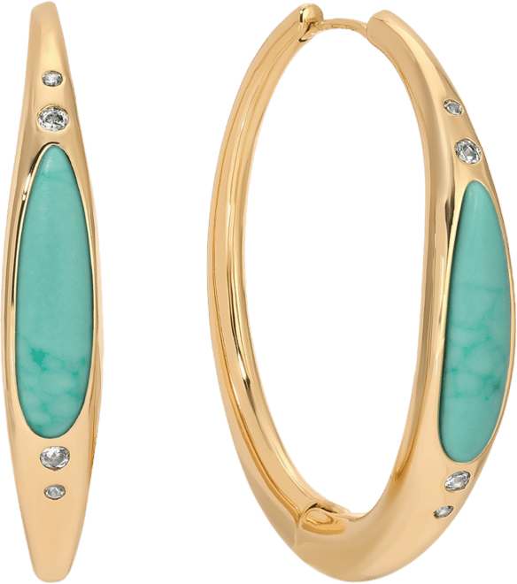 Turquoise Solstice Hoops