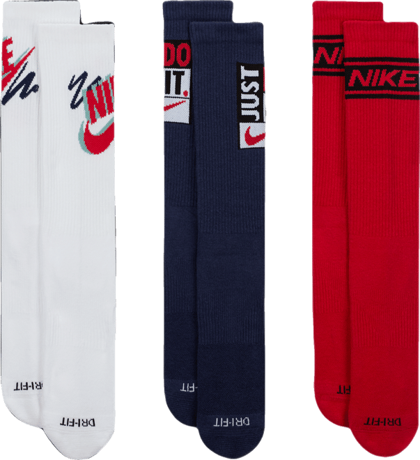 Nike Everyday Plus Crew Çoraplar (3 Çift)