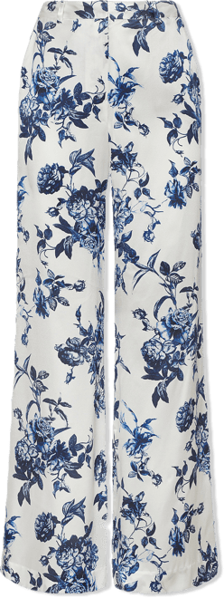 Pilar Silk Wide-Leg Pant
