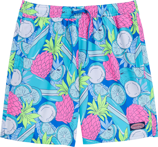 7 Inch Printed Chappy Swim Trunks