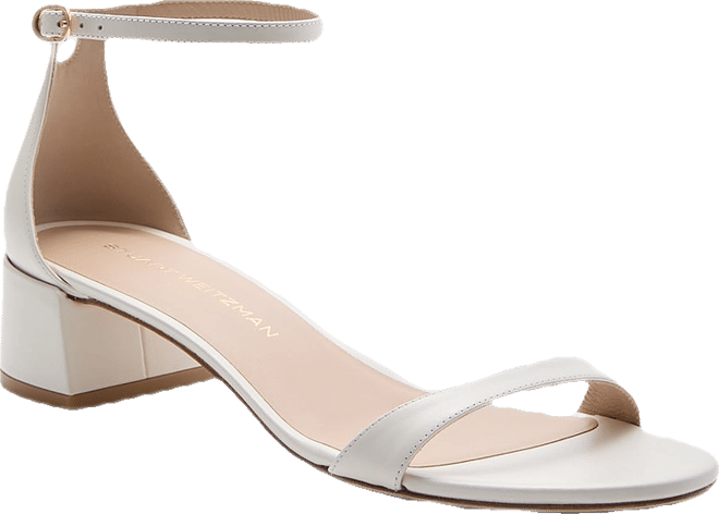 Cream Nudist Block 35 Heels