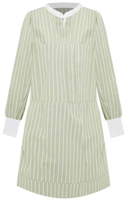 Green Stripe Rohan Shirt Dress