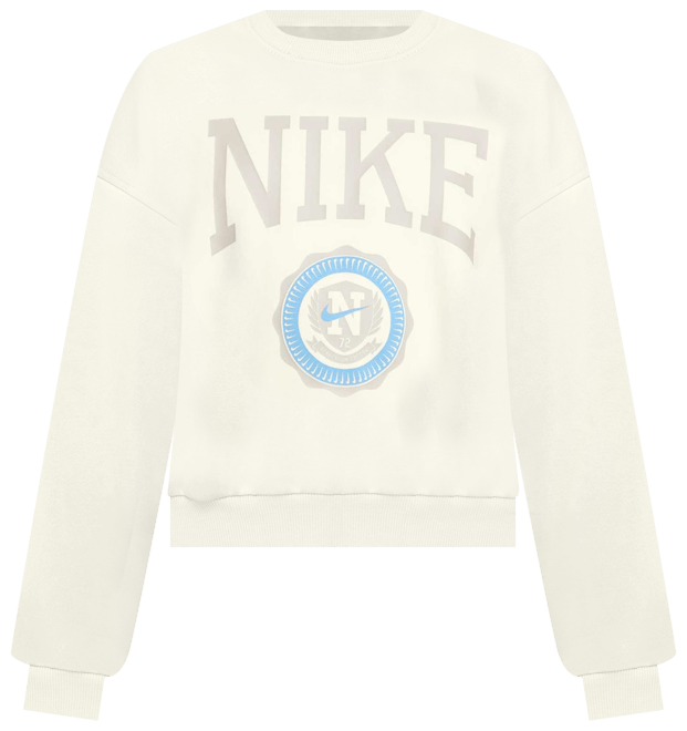 Nike Sportswear Club Girls' French Terry Crew-Neck Sweatshirt