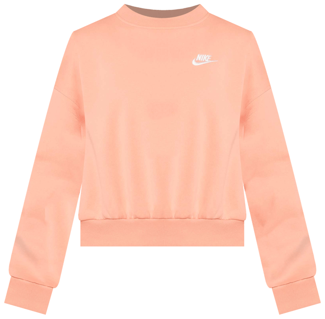 Nike Sportswear Club Fleece Sweatshirt mit Rundhalsausschnitt und kastiger Passform (Mädchen)