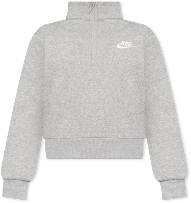 Nike Sportswear Club Fleece Big Kids' (Girls') 1/2-Zip Long-Sleeve Top