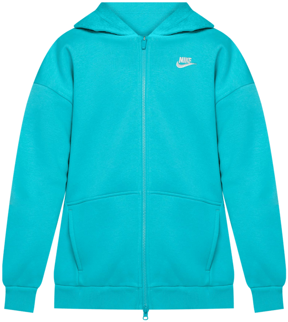 Nike Sportswear Club Fleece Sudadera con gorro oversized de cierre completo para niños talla grande