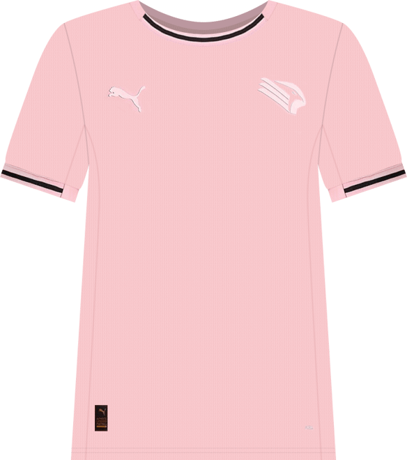 [puma]★Palermo Home Jersey Replica★ Puma Palermo Home Replica Μen's Football T-shirt Pink 774823-01