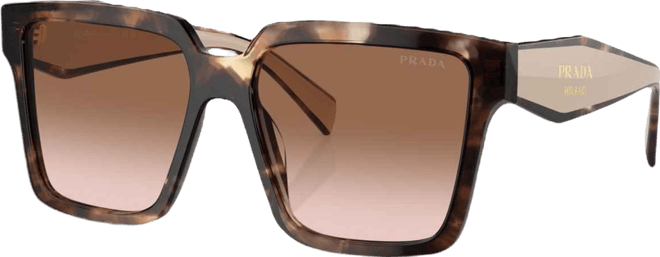 Oversized Square Women's Sunglasses, Pr 24ZS