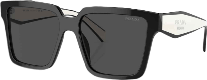 Oversized Square Women's Sunglasses, Pr 24ZS