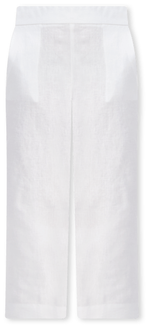 Women's 100% Linen Solid Cropped Pull-On Pants, Created for Macy's