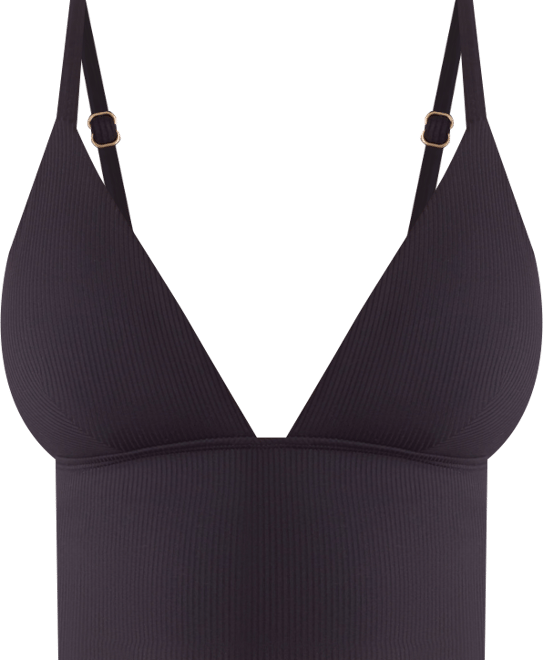 Women's Blake Ribbed V-Neck Midkini Top