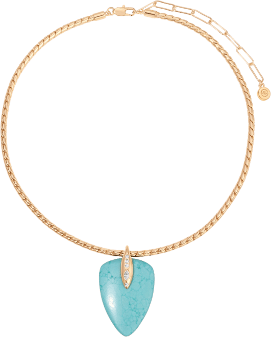 Turquoise Solstice Pendant Choker Necklace