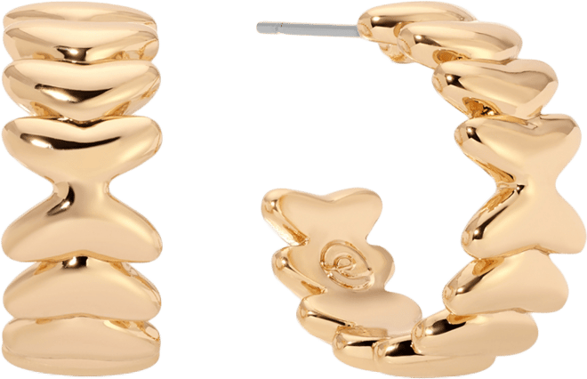 Small Metal Moderna Hoops