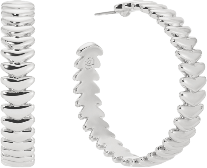 Large Metal Moderna Hoops