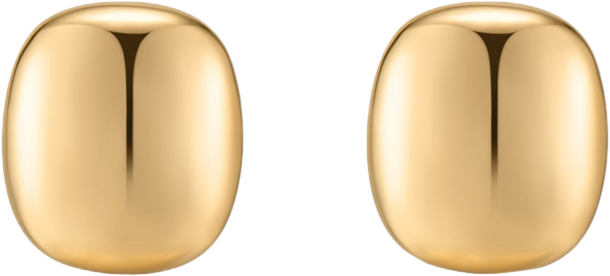 Minimal Curved Square Stud Earrings